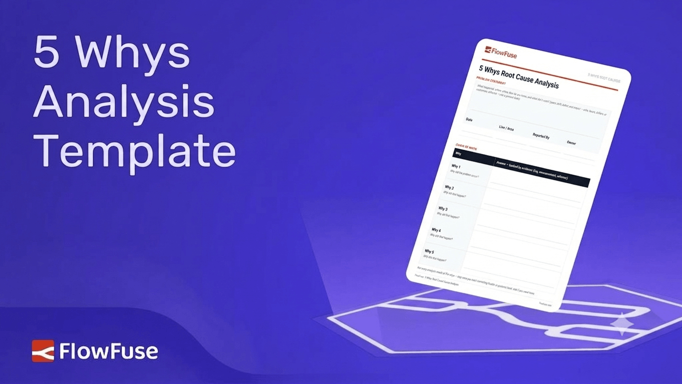 Image representing 5 Whys Analysis Template: Free Download