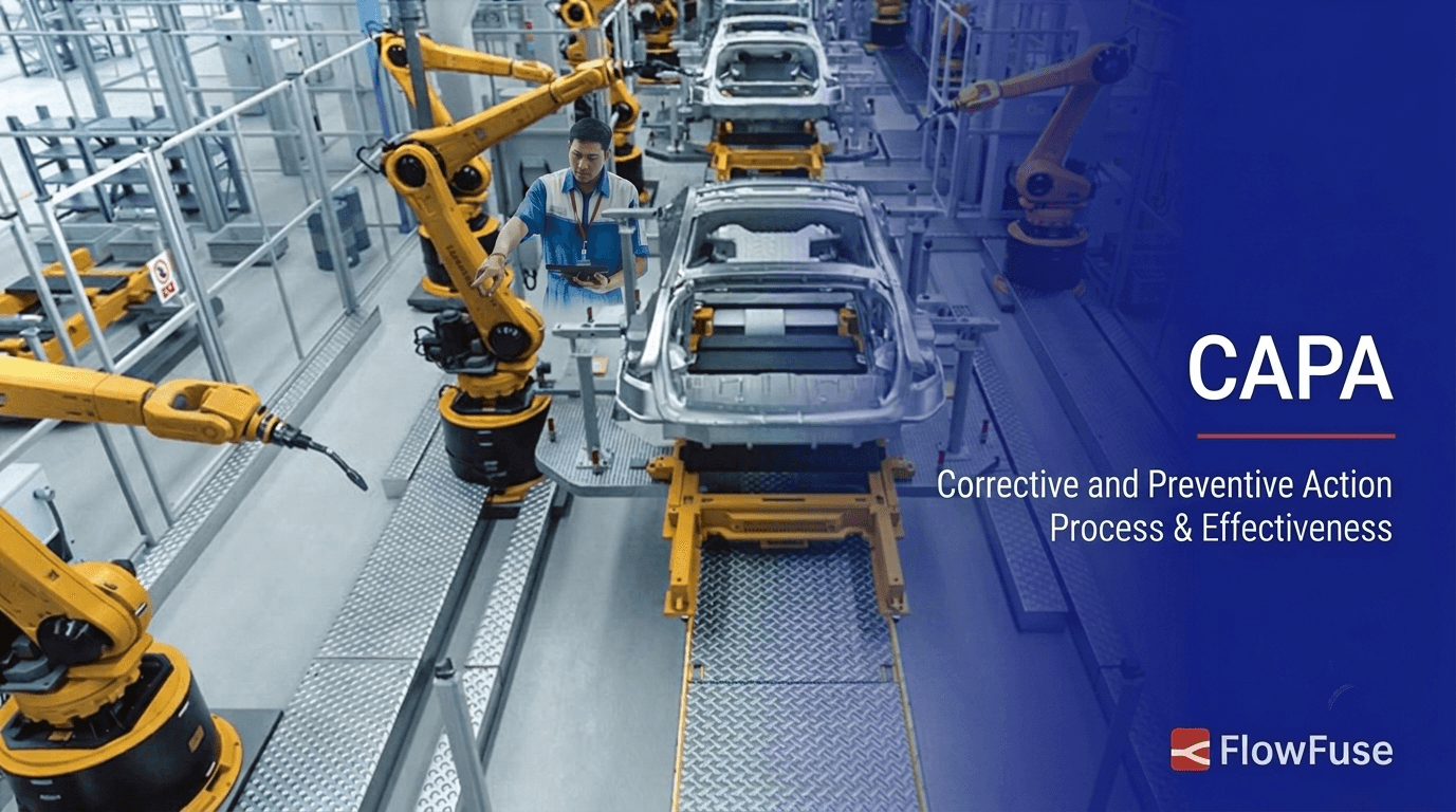 Image representing CAPA: Corrective and Preventive Action Process & Effectiveness